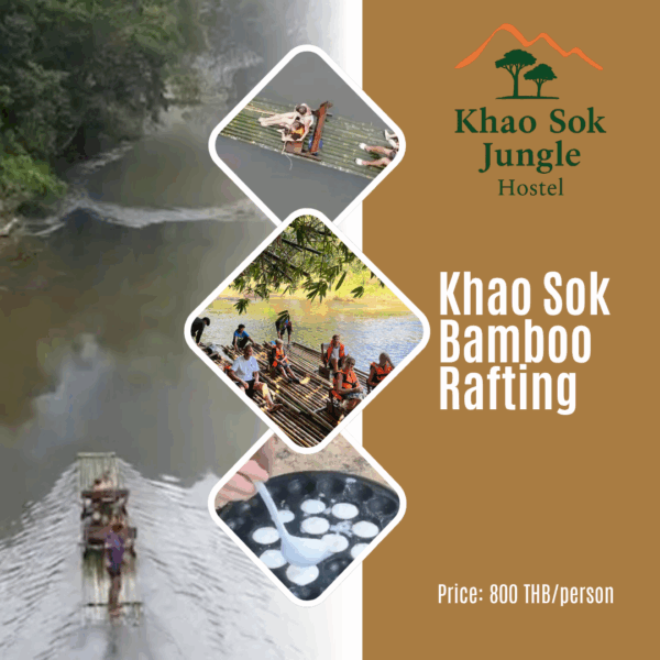 khaosok bamboo rafting