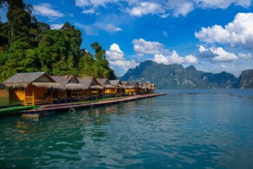 Floating bungalows on Cheow Lan Lake, a top experience in Khao Sok for couples